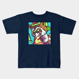 Fresh Raccoon DARK Kids T-Shirt